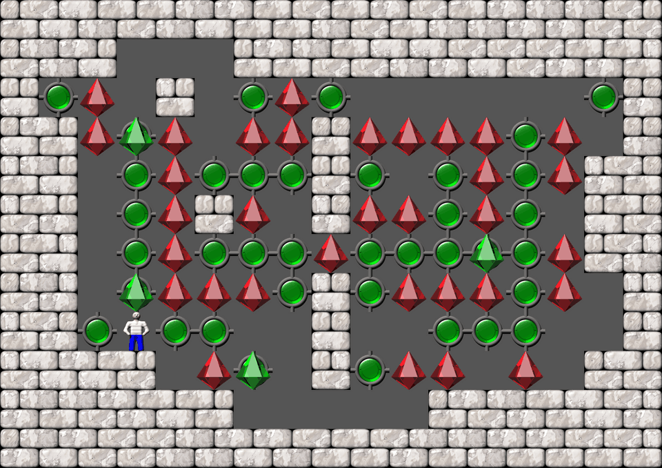 Сокобан More Bugs collections уровень 606